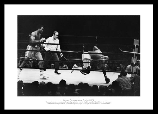 Georg Foreman v Joe Frazier 1976 Boxing Photo Memorabilia