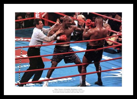 Mike Tyson v Evander Holyfield 1996 Boxing Photo Memorabilia