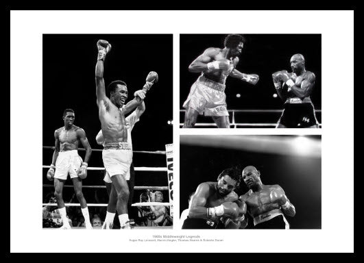 Boxing 1980s Middleweight Legends Photo Memorabilia