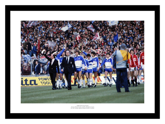 Brighton and Hove Albion 1983 FA Cup Final Team Photo Memorabilia