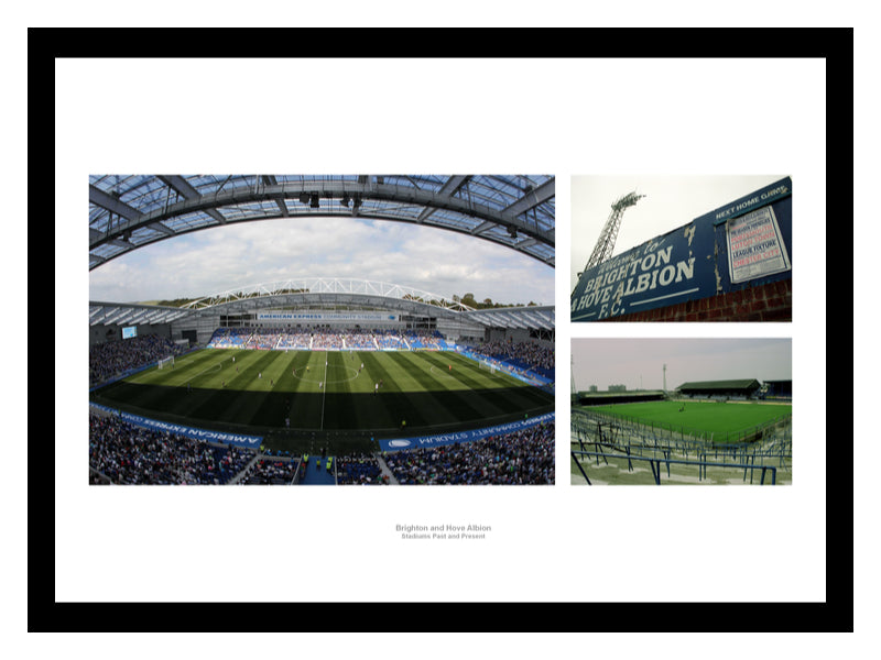 Brighton & Hove Albion Stadiums Past and Present Photo Memorabilia