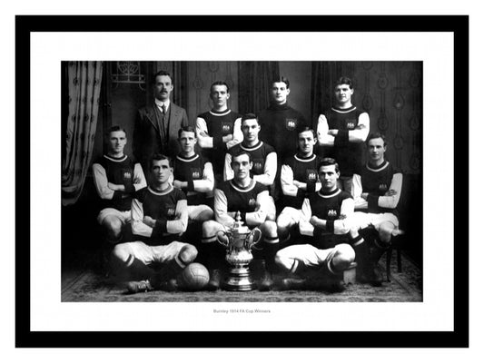 Burnley FC 1914 FA Cup Winning Team Photo Memorabilia