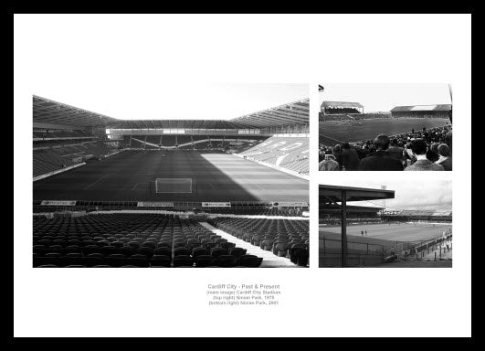 Cardiff City Stadiums Past and Present Photo Memorabilia