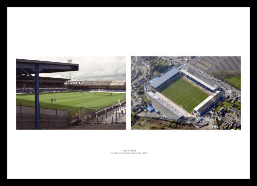 Cardiff City Ninian Park Stadium Photo Memorabilia