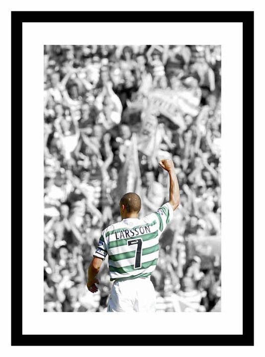 Henrik Larsson Celtic FC Legend Spot Colour Photo