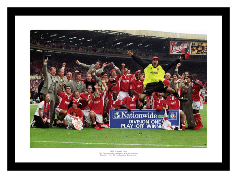 Charlton Athletic 1998 Play Off Winning Team Photo Memorabilia