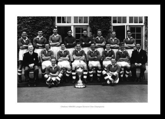 Chelsea FC 1955 League Champions Team Photo Memorabilia