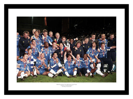 Chelsea 1998 European Cup Winners Cup Final Team Photo Memorabilia