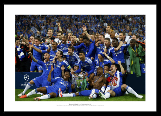 Chelsea FC 2012 Champions League Final Team Photo Memorabilia