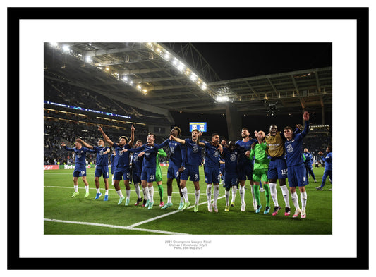 Chelsea 2021 Champions League Final Team Pitch Celebrations Photo Memorabilia