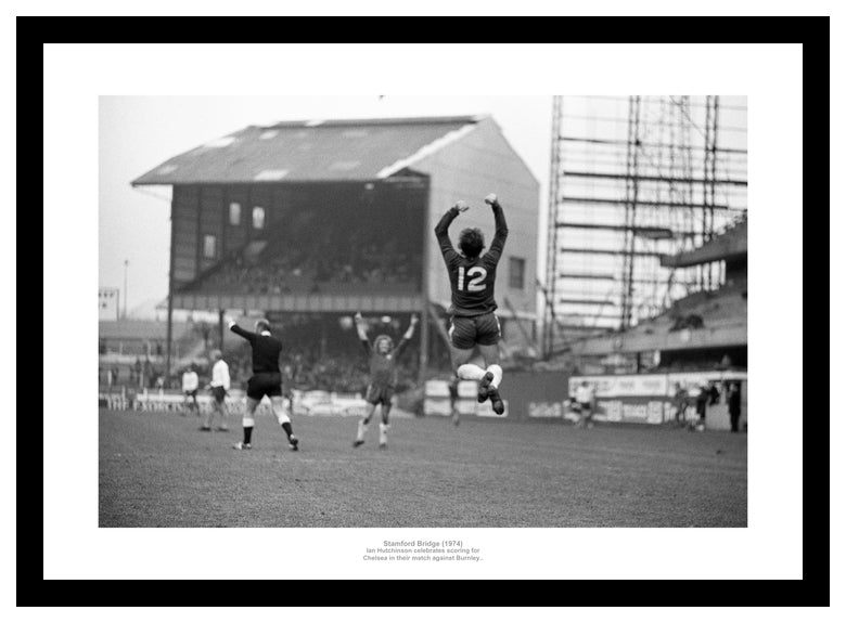 Chelsea FC Ian Hutchinson Stamford Bridge 1974 Photo Memorabilia