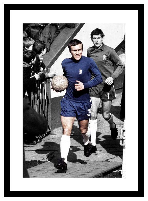 Chelsea Legend Ron Harris Spot Colour Photo Memorabilia