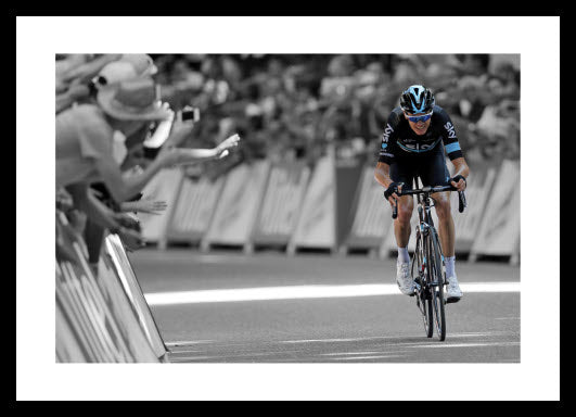 Chris Froome 2016 Tour de France Spot Colour Cycling Photo Memorabilia