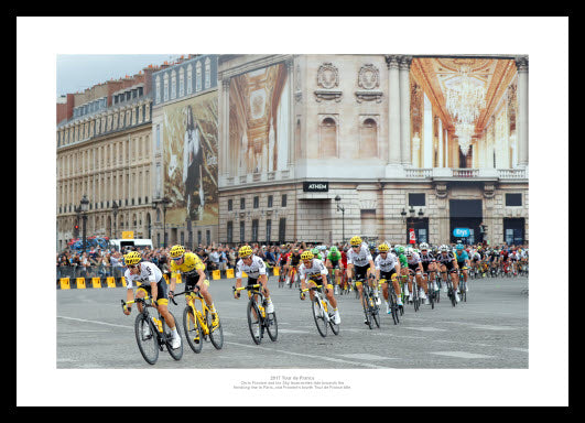 Chris Froome & Team Sky Paris 2017 Tour de France Photo Memorabilia