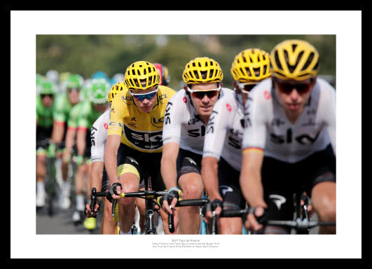 Chris Froome Team Sky Train 2017 Tour de France Photo Memorabilia