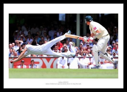 James Anderton Ashes 2011 Photo Memorabilia