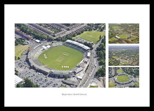 Edgbaston Cricket Ground Aerial Photo Memorabilia Montage