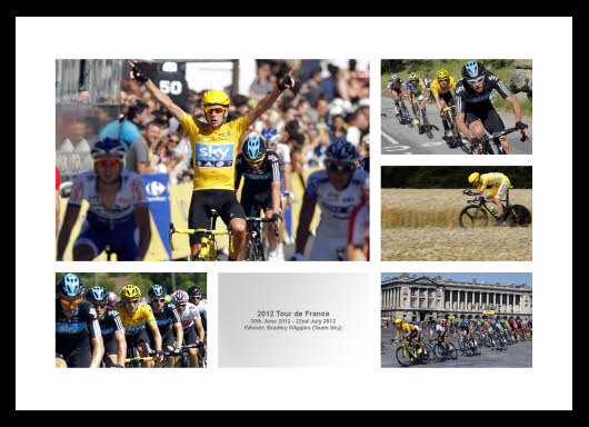 Bradley Wiggins 2012 Tour de France Photo Memorabilia