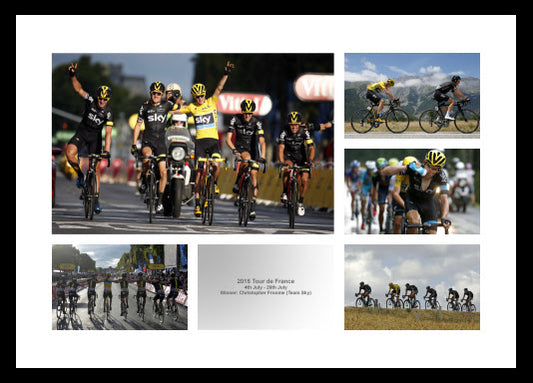 Chris Froome 2015 Tour de France Photo Memorabilia Montage