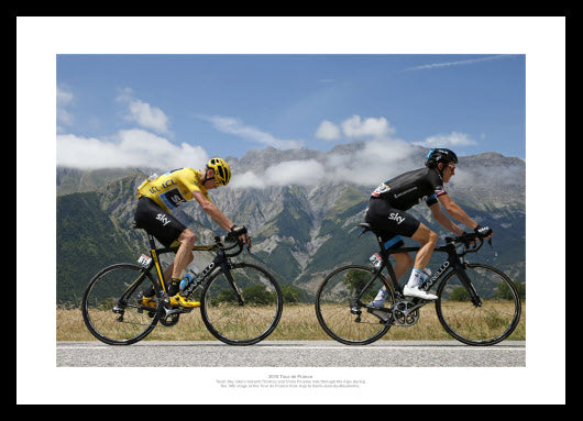 Chris Froome & Geraint Thomas 2015 Tour de France Photo Memorabilia