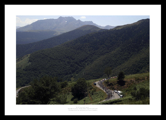 Tour de France - Pyrenees Mountains Cycling Photo Memorabilia