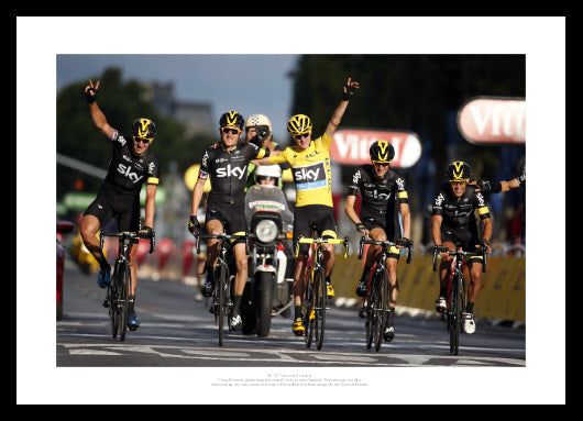 Chris Froome Team Sky Paris 2015 Tour de France Photo Memorabilia