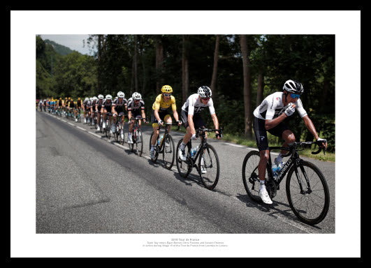 Geraint Thomas & Team Sky 2018 Tour de France Photo Memorabilia