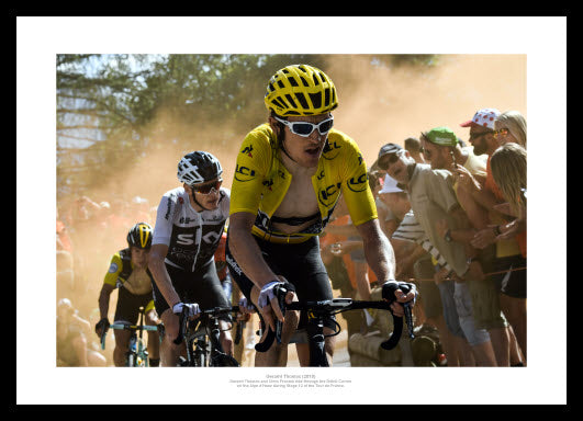Geraint Thomas & Chris Froome 2018 Tour de France Alpe d'Huez Photo Memorabilia