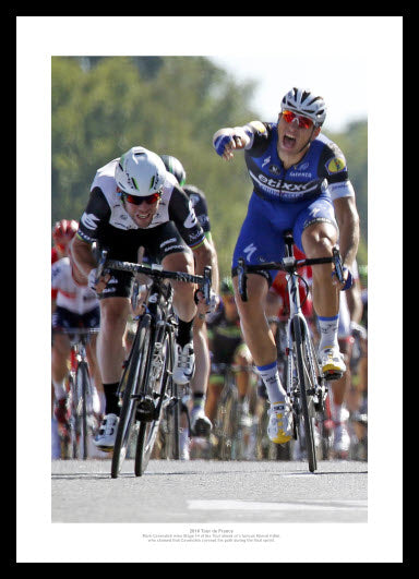 Mark Cavendish Beats Kittel 2016 Tour de France Photo Memorabilia