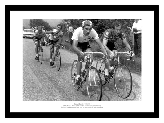 Eddy Merckx 1969 First Tour de France Victory Photo Memorabilia