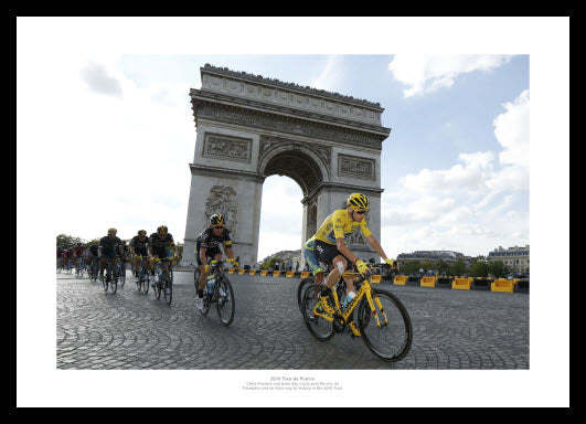 2016 Tour de France Chris Froome & Team Sky Photo Memorabilia