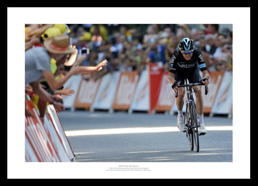 2016 Tour de France Chris Froome Claims Yellow Jersey Photo Memorabilia