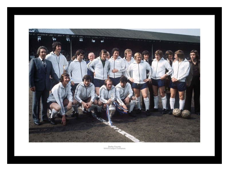 Derby County 1975 League Champions Team Photo Memorabilia