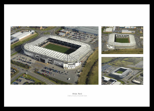 Derby County Pride Park Stadium Aerial Photo Memorabilia