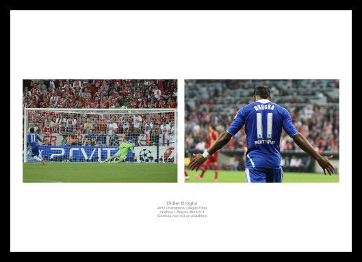 Didier Drogba Chelsea 2012 Champions League Photo Memorabilia