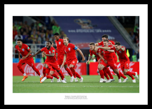 England v Columbia Players Celebrate 2018 World Cup Photo Memorabilia