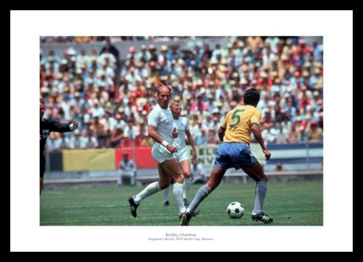 Bobby Charlton 1970 World Cup England Photo Memorabilia