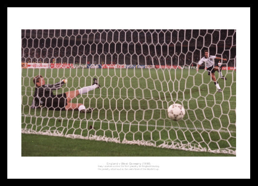 England 1990 World Cup Lineker Penalty Shoot Out Photo Memorabilia