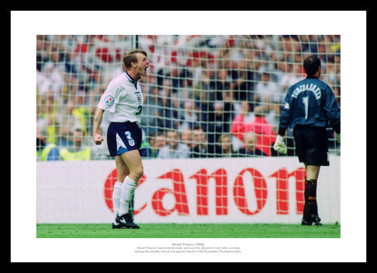 Stuart Pearce Euro 96 England v Spain Photo Memorabilia
