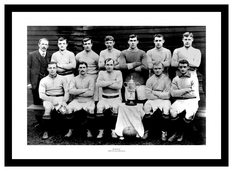 Everton FC 1906 FA Cup Winning Team Photo Memorabilia