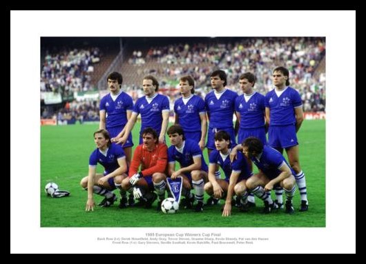 Everton FC 1985 European Cup Winners Cup Final Team Photo Memorabilia