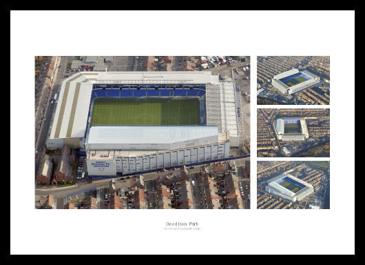 Everton FC Goodison Park Stadium Aerial Photo Memorabilia