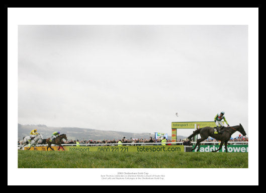 Denman Beats Kauto Star 2008 Cheltenham Gold Cup Photo Memorabilia