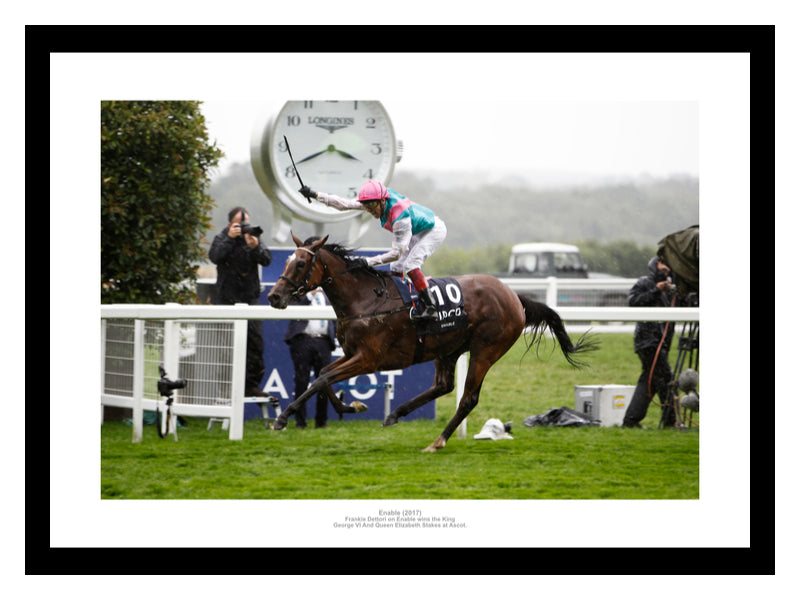 Frankie Dettori Riding Enable to Victory 2017 Ascot Horse Racing Photo