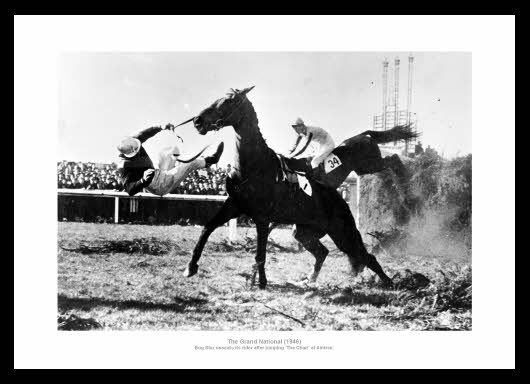 Grand National The Chair 1946 Horse Racing Photo Memorabilia