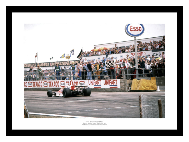 James Hunt Wins 1976 British Grand Prix Formula One Photo Memorabilia