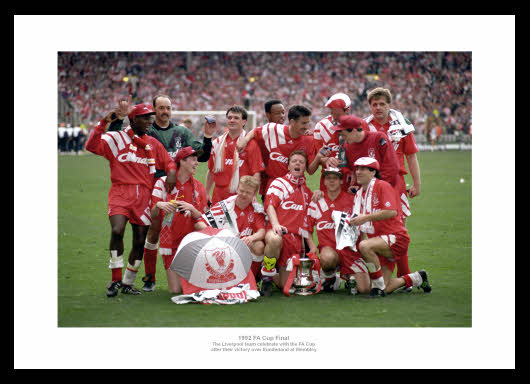 Liverpool FC 1992 FA Cup Final Team Photo Memorabilia