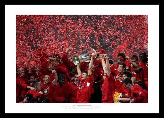 Liverpool FC 2005 Champions League Team Photo Memorabilia