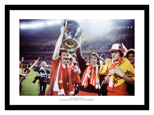 Liverpool FC 1981 European Cup Final '3 Legends' Photo Memorabilia