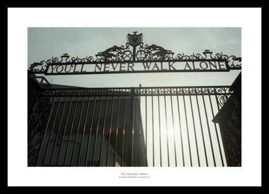 Liverpool FC Anfield Stadium Shankly Gates Photo Memorabilia